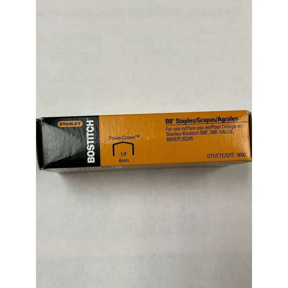 Bostitch B8 PowerCrown Premium Staples 1/4